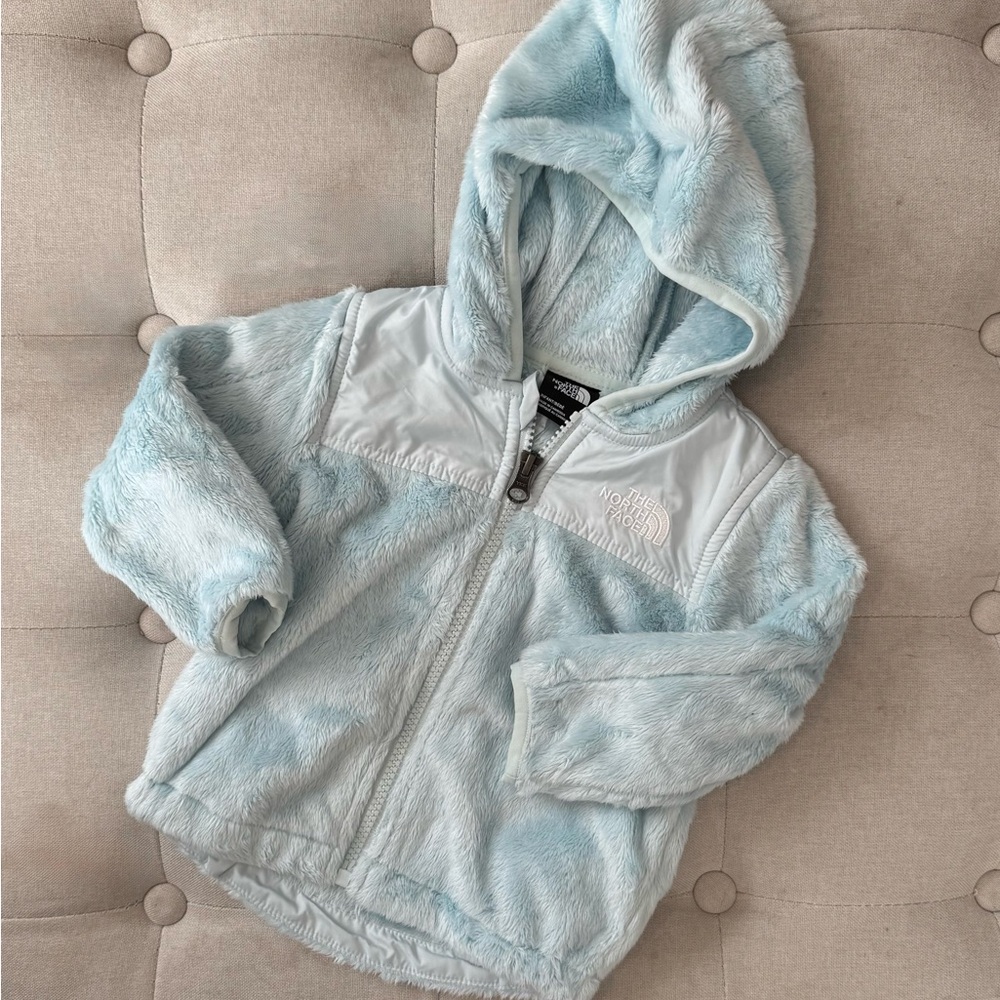 NWOT — THE NORTH FACE Light Blue Fleece Jacket - Size 6-12 months
